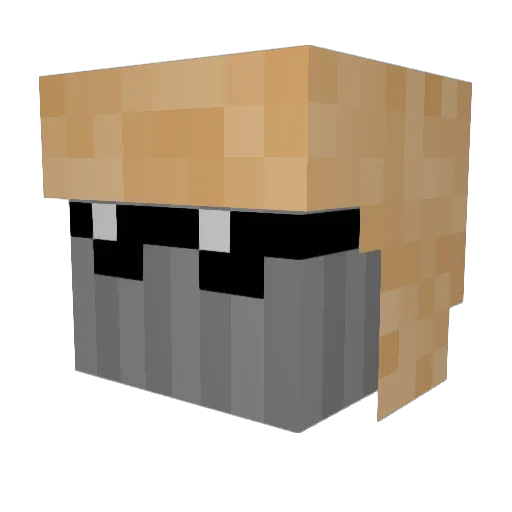xIvelz Minecraft avatar head, 3D render