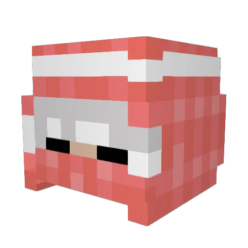 xJ1mMy Minecraft avatar head, 3D render