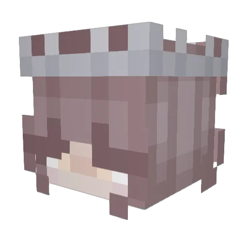xJ3Tv Minecraft avatar head, 3D render