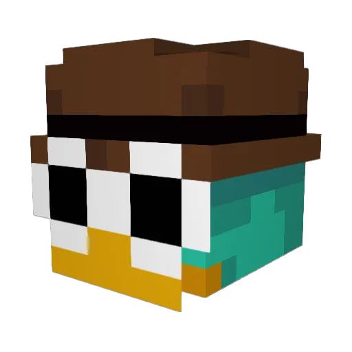 xJ4R0x Minecraft avatar head, 3D render