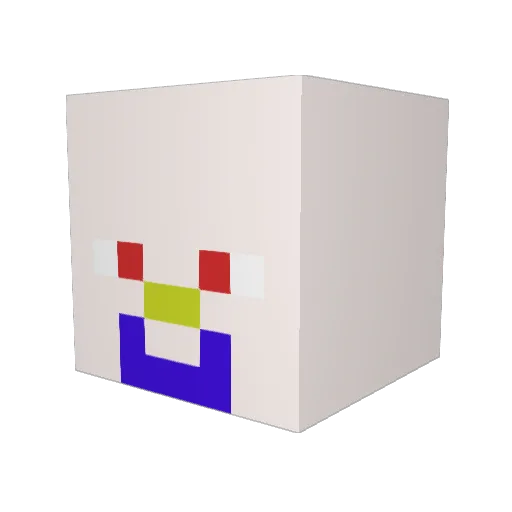 xJGutzx Minecraft avatar head, 3D render