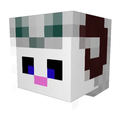 xJKRx Minecraft avatar head, 3D render