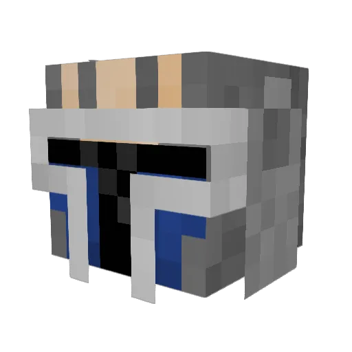 xJMGVx Minecraft avatar head, 3D render