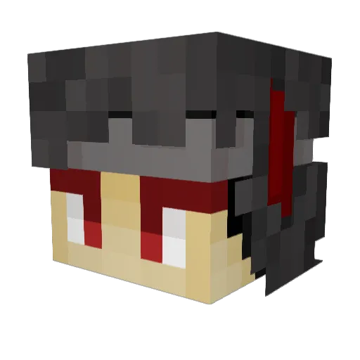 xJRTM Minecraft avatar head, 3D render