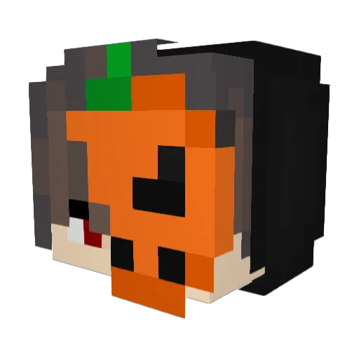 xJXshx Minecraft avatar head, 3D render