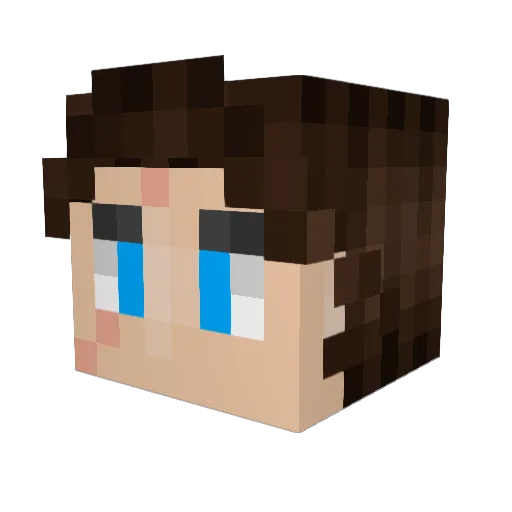 xJacobPlayzMCx Minecraft avatar head, 3D render