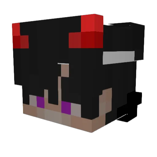 xJadvn Minecraft avatar head, 3D render