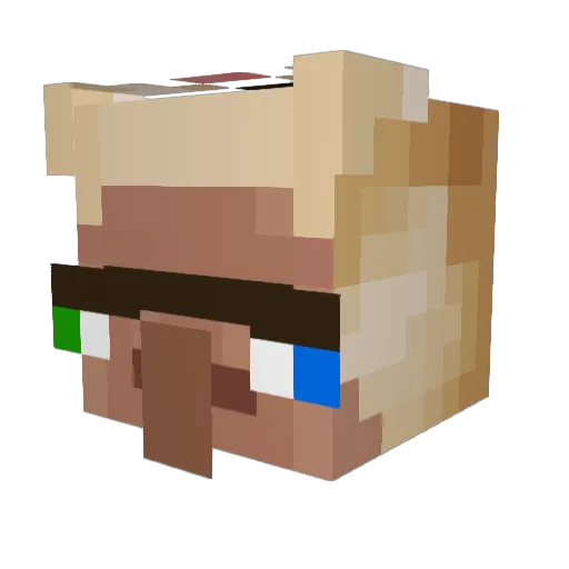 xJakobus Minecraft avatar head, 3D render