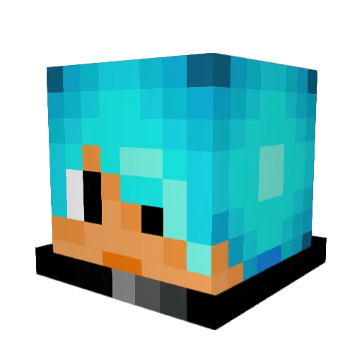 xJalon Minecraft avatar head, 3D render