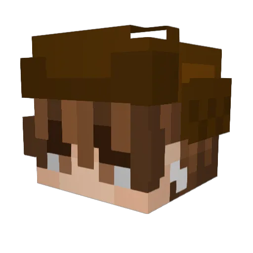 xJavl Minecraft avatar head, 3D render