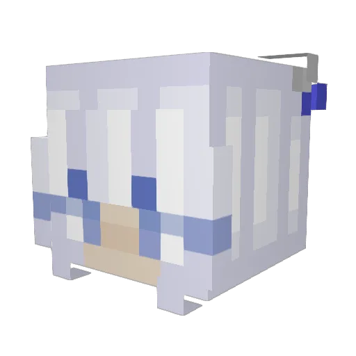xJawzy Minecraft avatar head, 3D render