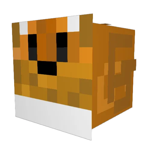 xJazzon Minecraft avatar head, 3D render
