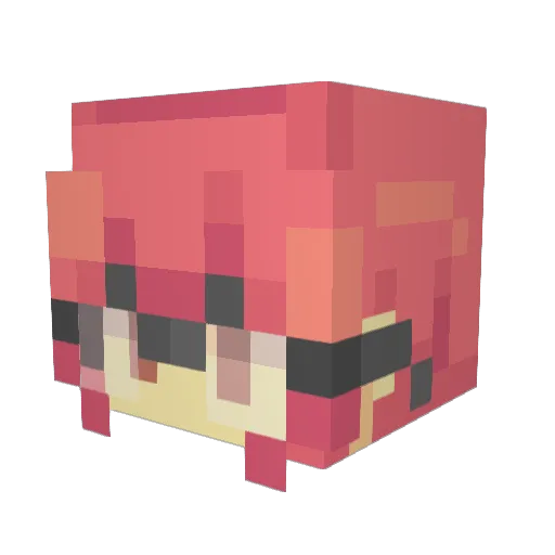 xJhaz Minecraft avatar head, 3D render