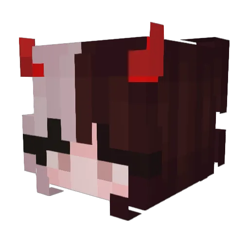 xJilz Minecraft avatar head, 3D render