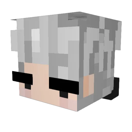 xJin_ Minecraft avatar head, 3D render