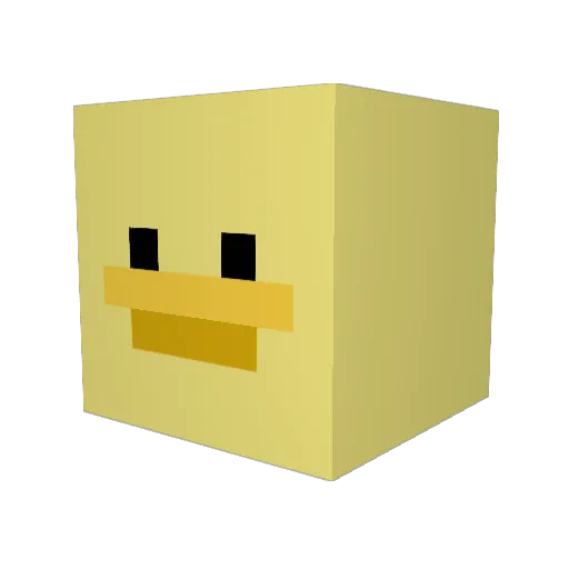 xJoTae Minecraft avatar head, 3D render