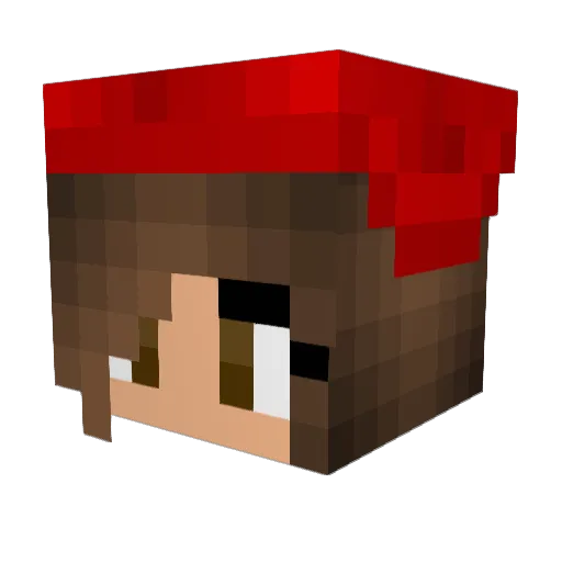 xJoelly Minecraft avatar head, 3D render