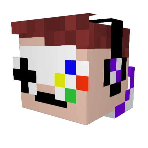 xJokery_ Minecraft avatar head, 3D render