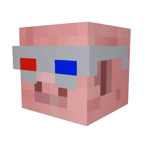 xJokux Minecraft avatar head, 3D render