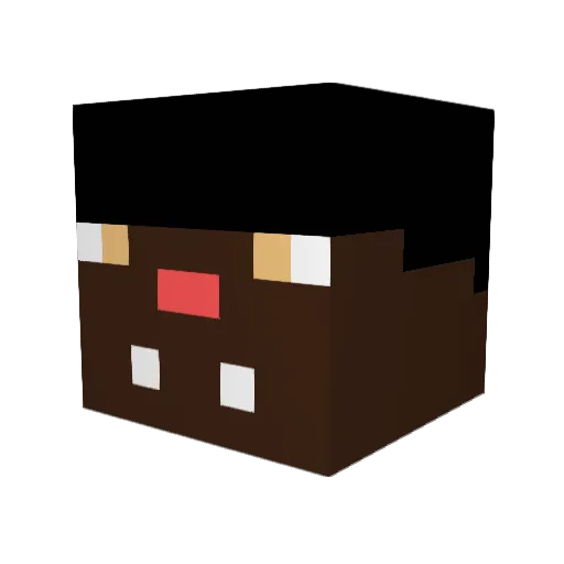 xJonker Minecraft avatar head, 3D render