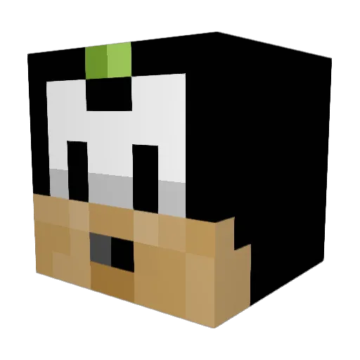xJopf Minecraft avatar head, 3D render