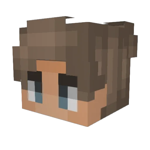 xJordanMC Minecraft avatar head, 3D render