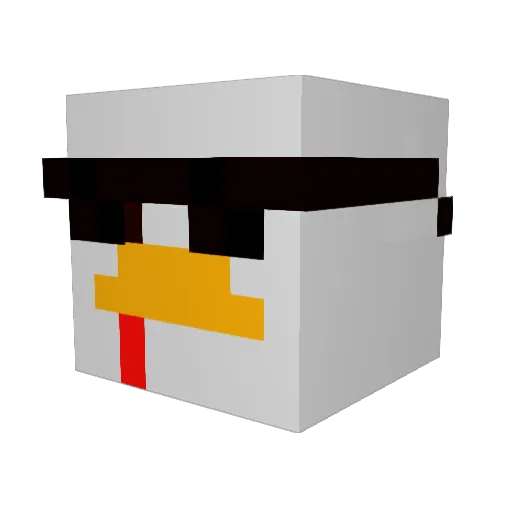 xJorre Minecraft avatar head, 3D render