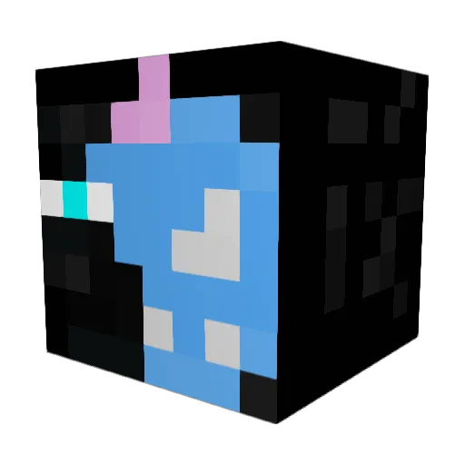 xJuNiOrEk Minecraft avatar head, 3D render