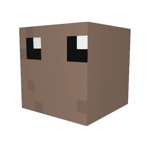 xJuanfa80Dark Minecraft avatar head, 3D render