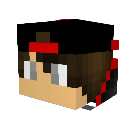 xJuano Minecraft avatar head, 3D render