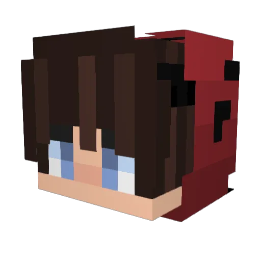 xJulianARG Minecraft avatar head, 3D render