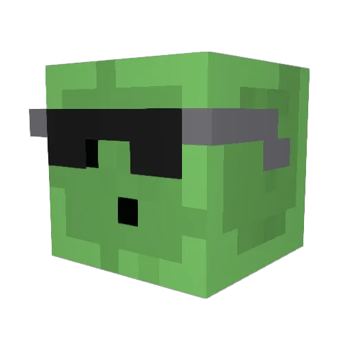 xJustAGame Minecraft avatar head, 3D render