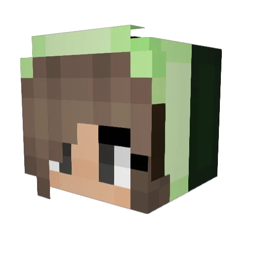 xJustLost Minecraft avatar head, 3D render