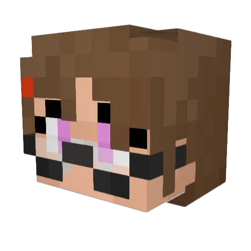 xJustTay Minecraft avatar head, 3D render