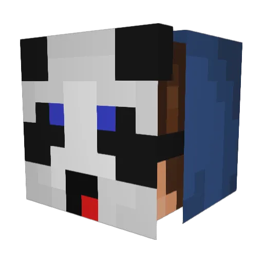 xJuu999 Minecraft avatar head, 3D render