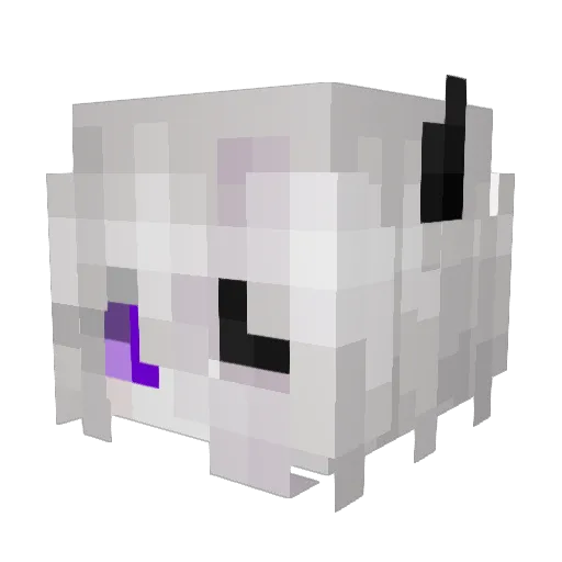 xJvnt Minecraft avatar head, 3D render