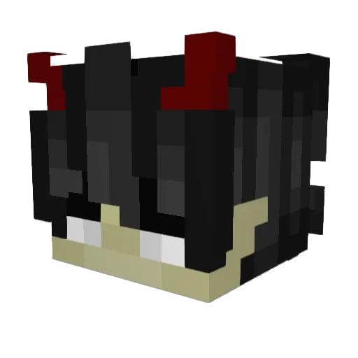 xJxzo Minecraft avatar head, 3D render