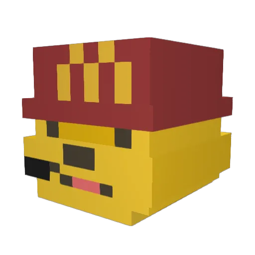xK3njiro Minecraft avatar head, 3D render