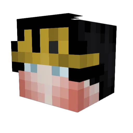 xKDrgn Minecraft avatar head, 3D render