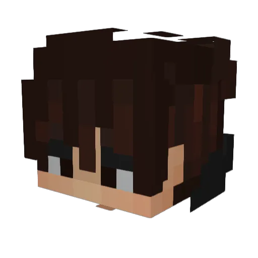 xKHALiD Minecraft avatar head, 3D render