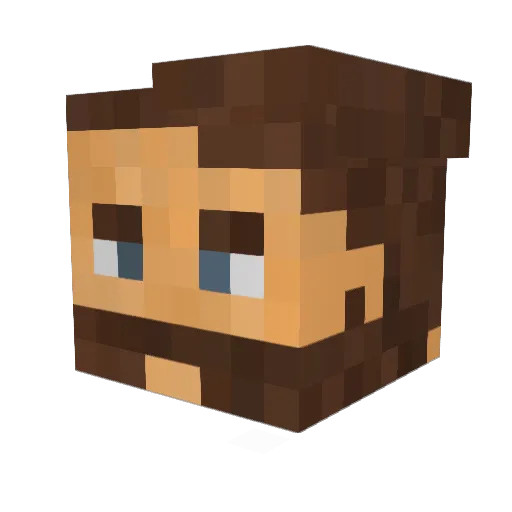 xKINGKUHMMx Minecraft avatar head, 3D render