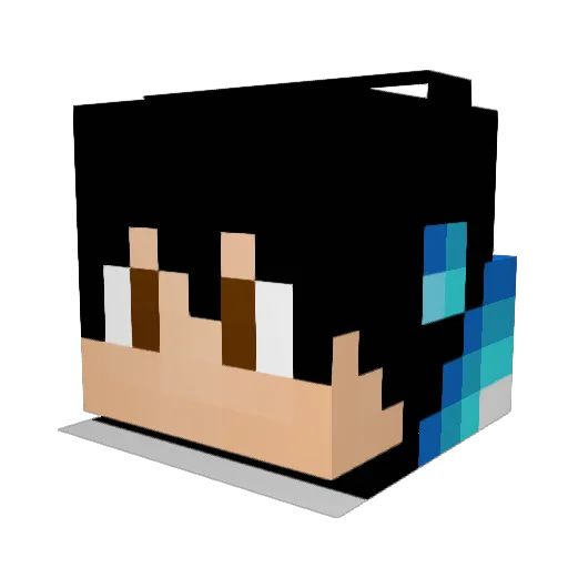 xKINGi4x Minecraft avatar head, 3D render