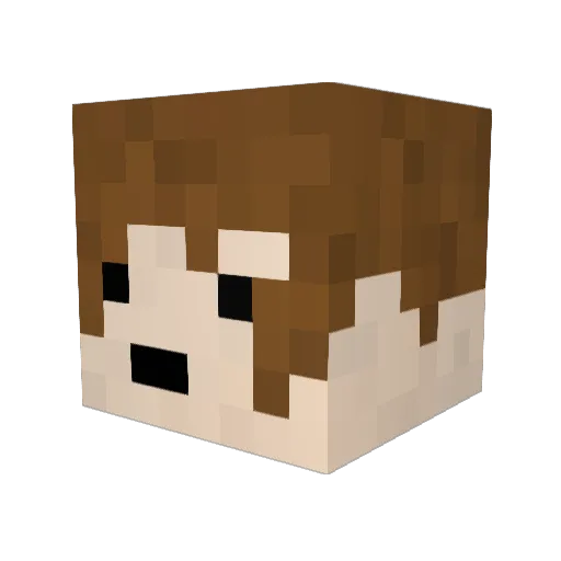 xKKyle Minecraft avatar head, 3D render