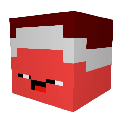 xKOLAYDIM Minecraft avatar head, 3D render