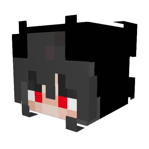 xKa8th Minecraft avatar head, 3D render