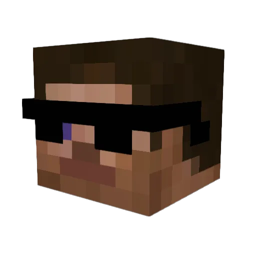 xKaJtek123 Minecraft avatar head, 3D render