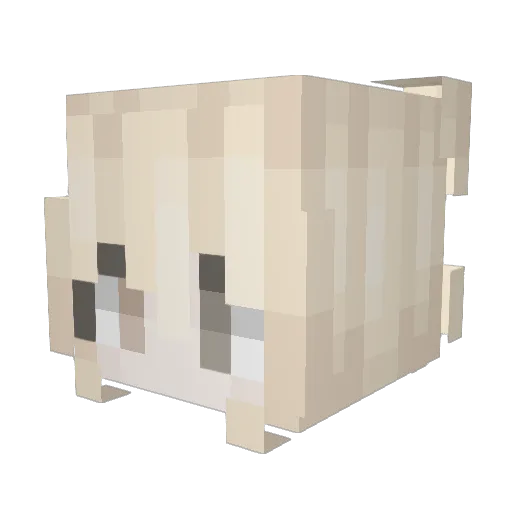 xKa_OT Minecraft avatar head, 3D render