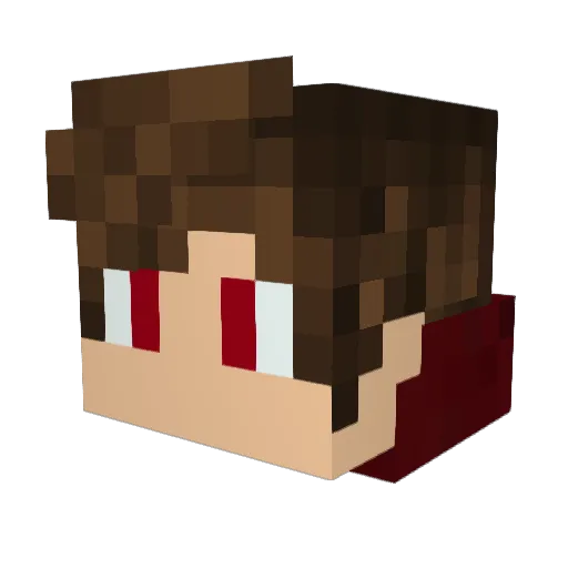 xKaan Minecraft avatar head, 3D render