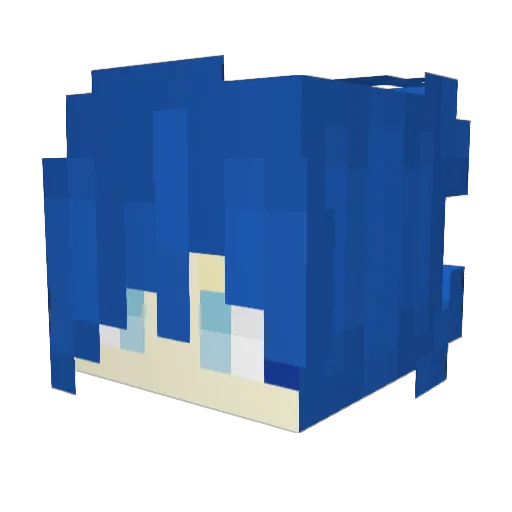 xKaby Minecraft avatar head, 3D render