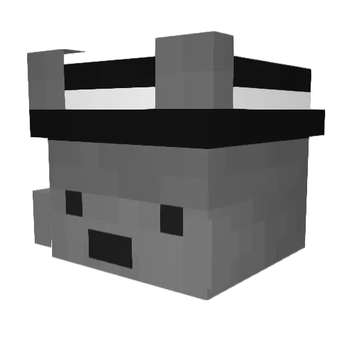 xKadoe Minecraft avatar head, 3D render